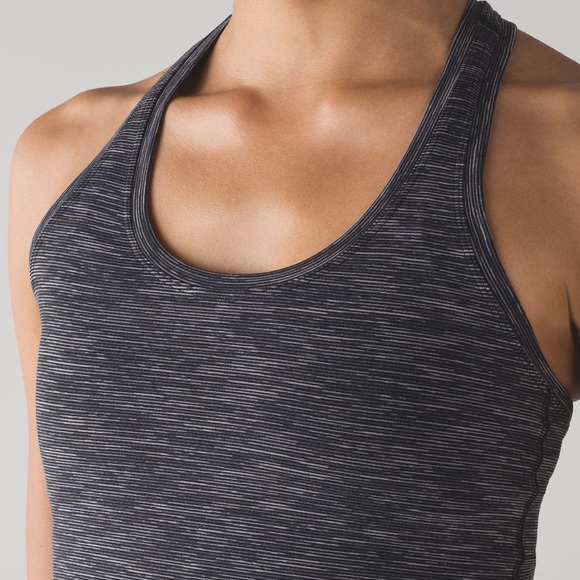 Lululemon Cool Racerback II Wee Are From Space Deep Coal Battleship Size 4 - Picture 8 of 10